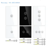 tuya 1 2 3 gang wifi smart switch dimmer wi-fi light white glass panel touch 2way zigbee  led dimmer switch 220V