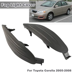 2Pcs Car Front & Left Right Bumper Side Lights Fog Cover Car Parts 5212702170 5212802200 For Corolla Toyota 2005 2006 2007 2008