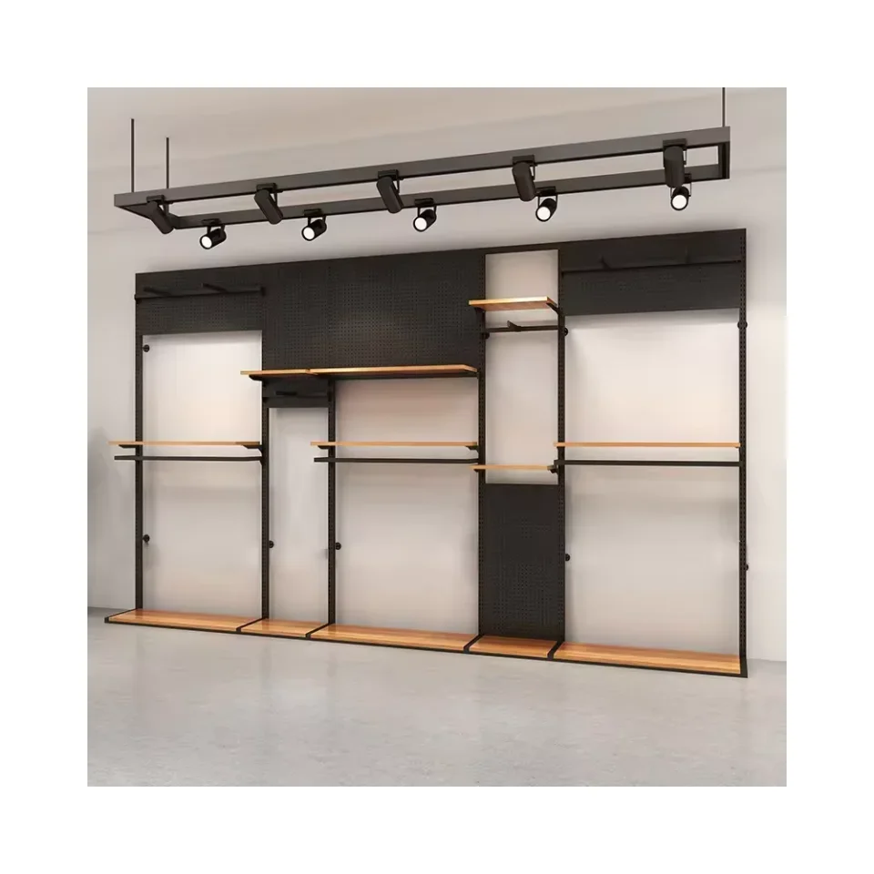 

Display rack floor coat rack shelf clothing store special men's display rack clothing