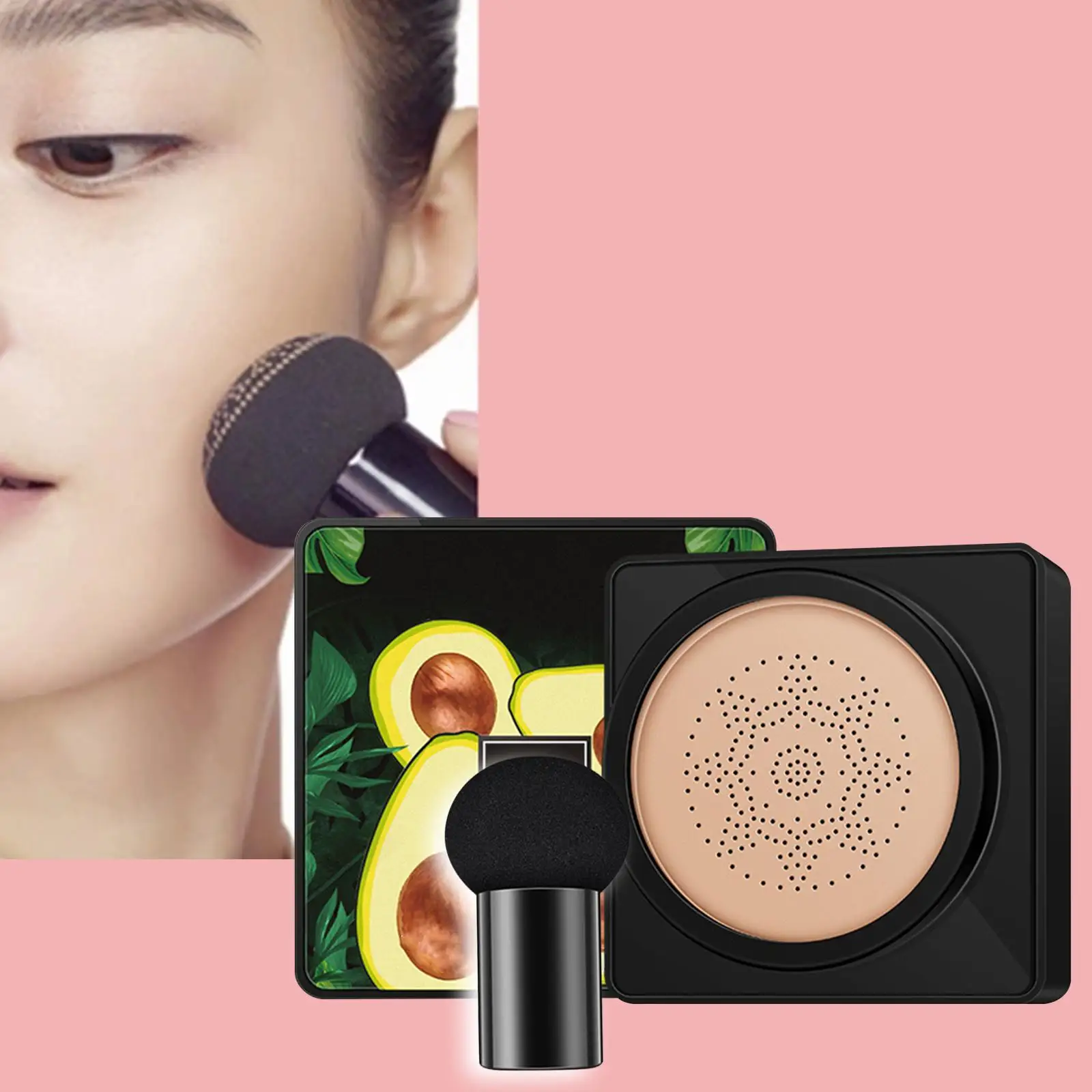 Mushroom Head Air Cushion CC Cream Brightening Face Makeup Foundation Matte Concealer Waterproof for Cosmetic Bag