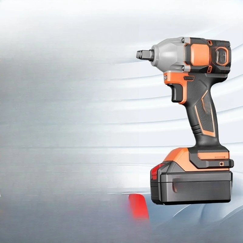 

Electric wrench large torque impact wind cannon brushless lithium battery strong auto repair rechargeable electric