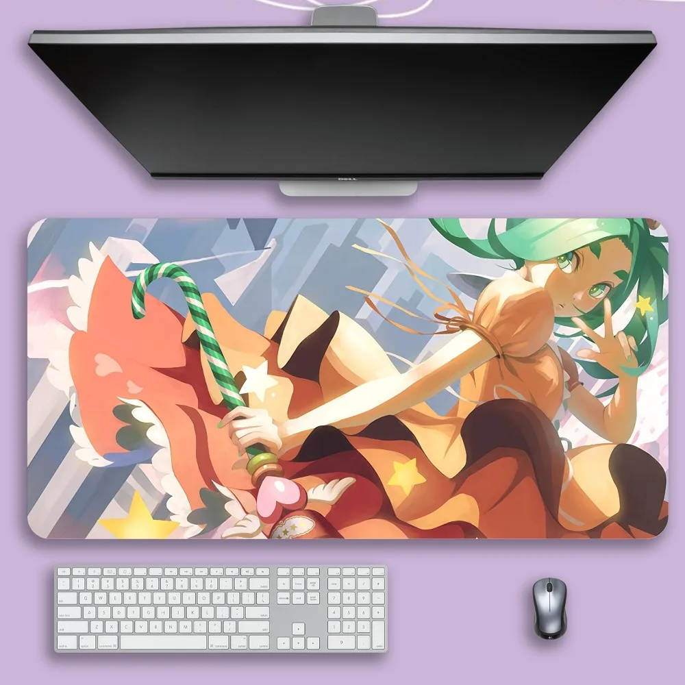 Yotsugi Ononoki cute girl Anime Mouse Pad For Gamer Professional Non-Slip Mouse Mat Game Locking Edge Computer Keyboard Mat