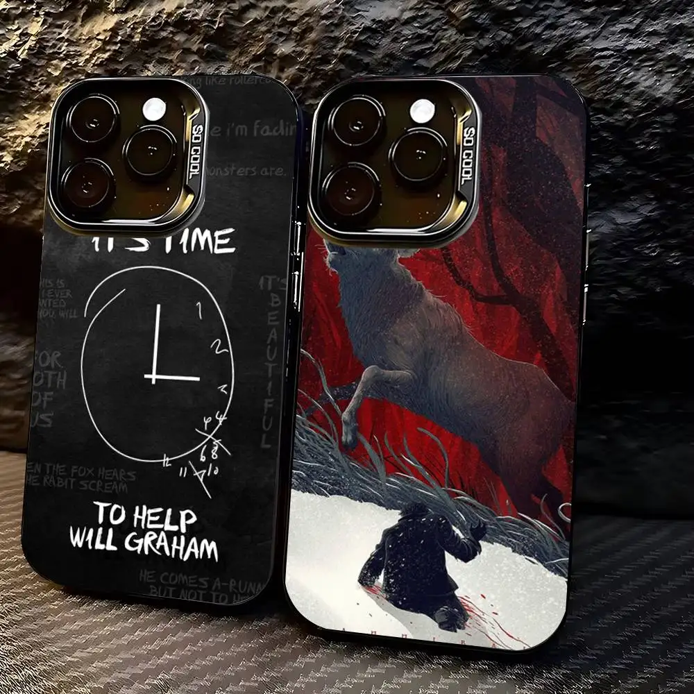 Hannibal Will Graham Handyhülle für iPhone 17,16,15,14,13,12,11,Pro,X,Xs,MAX,Plus, weiche, hautfreundliche TPU-Hülle