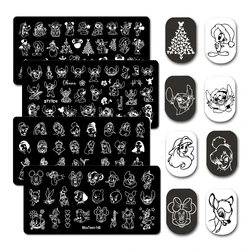 Disney desenhos animados Prego Stamping Plate, todos os desenhos animados Figura, Prego Placas Stamp, No. djh1