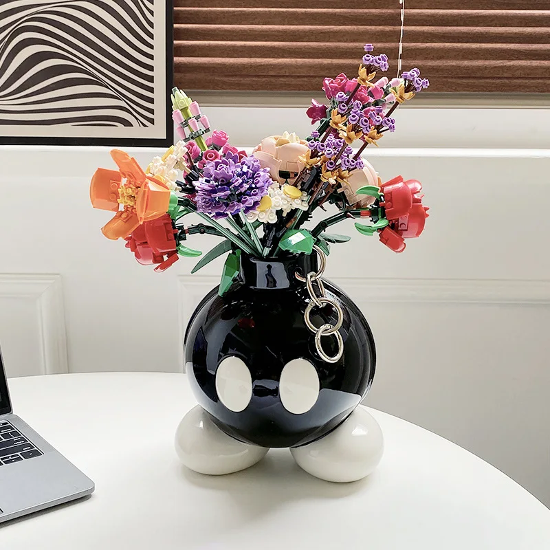 

BOOM Cartoon Ceramic Vase Model Room Home Decoration Living Room Table Countertop Vase Gift