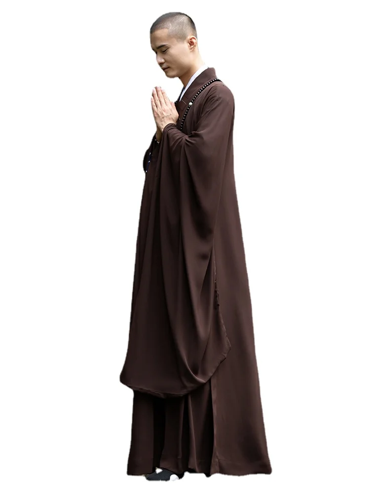 Wide Sleeve Haiqing Lay Buddhist Clothes Men's and Women's Large Sleeves Haiqing Monk Costume Monk's Clothes Custom Winter