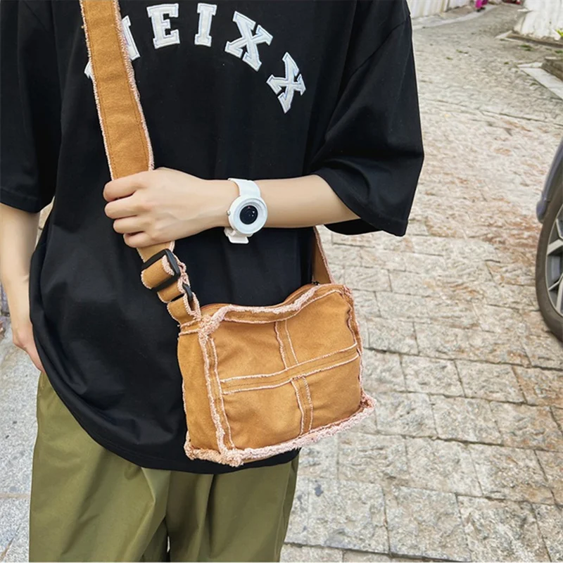 Small Canvas Bags For Women Trend Female Handbags Casual Shoulder Crossbody Bag Vintage Eco Bag Messenger Bag Satchel