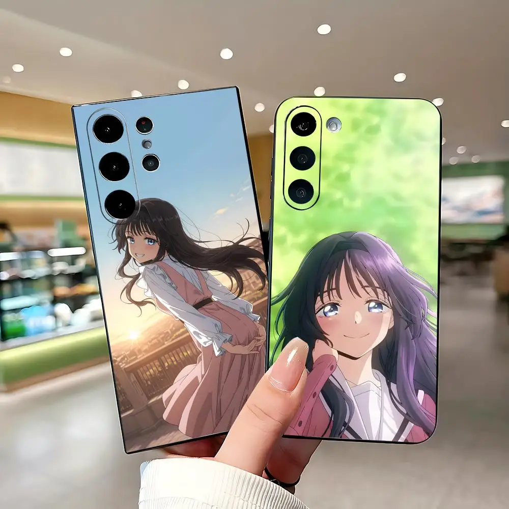 Hot Anime Kaori Kaoru JP  Phone Case For Samsung Galaxy S26 S25 S24 S23 S22 S21 Plus Ultra Fold A Soft Black