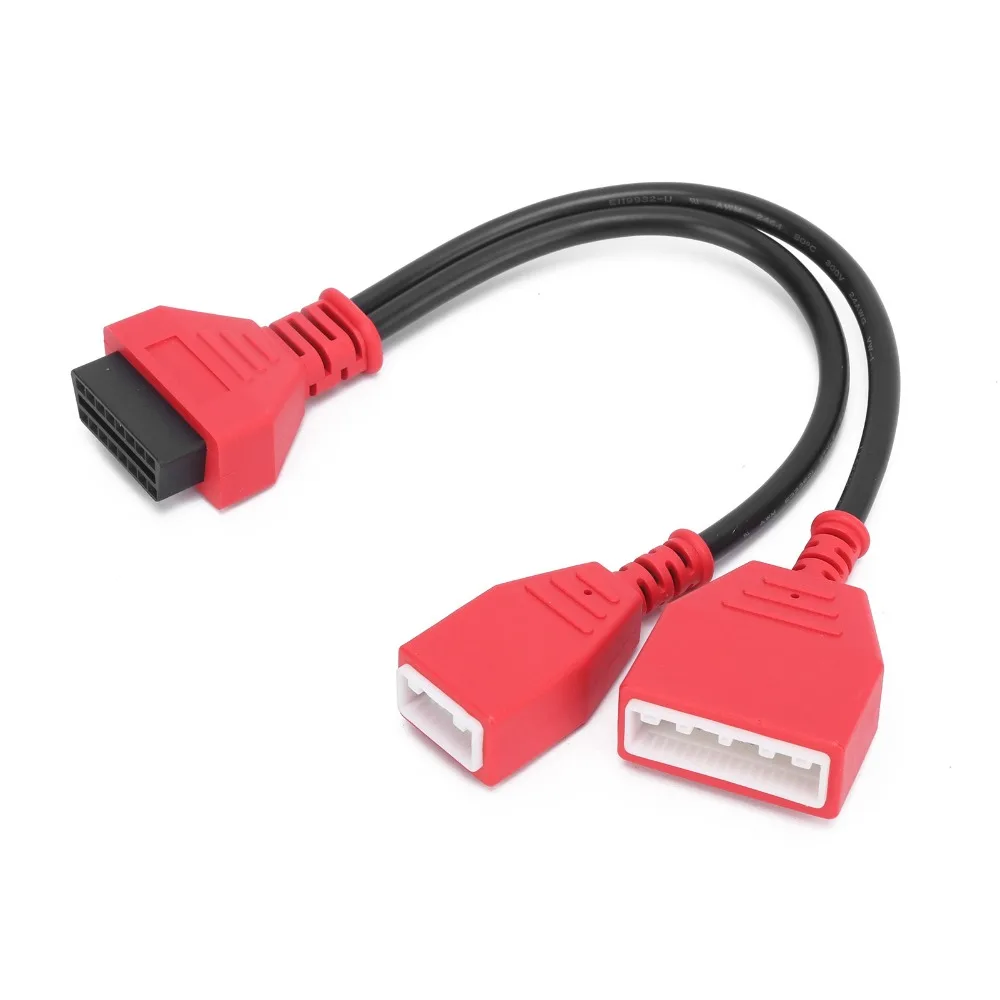Universal 16+32 Pin OBD2 Bypass Cable ABS Compatible OBD2 Diagnostic Cable Pink OBD2 Extension Cable Replacement Part