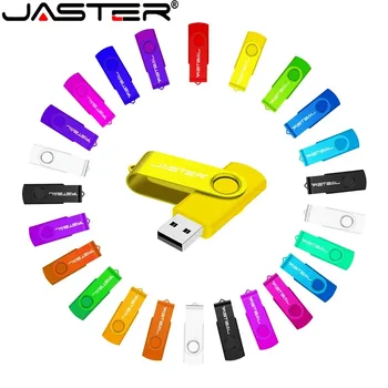 JASTER 플라스틱 USB 2.0 플래시 드라이브, 128GB 비즈니스 펜 드라이브, 64GB 무료 키 체인, 블랙 32GB 메모리 스틱, 노트북용 16GB U 디스크 