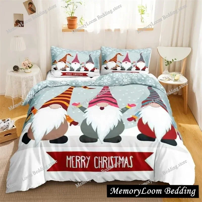 

Dwarf Christmas Series Bedding Set Single Twin Full Queen King Size Bed Set Kid Bedroom Duvetcover Sets bed sheet set 2025