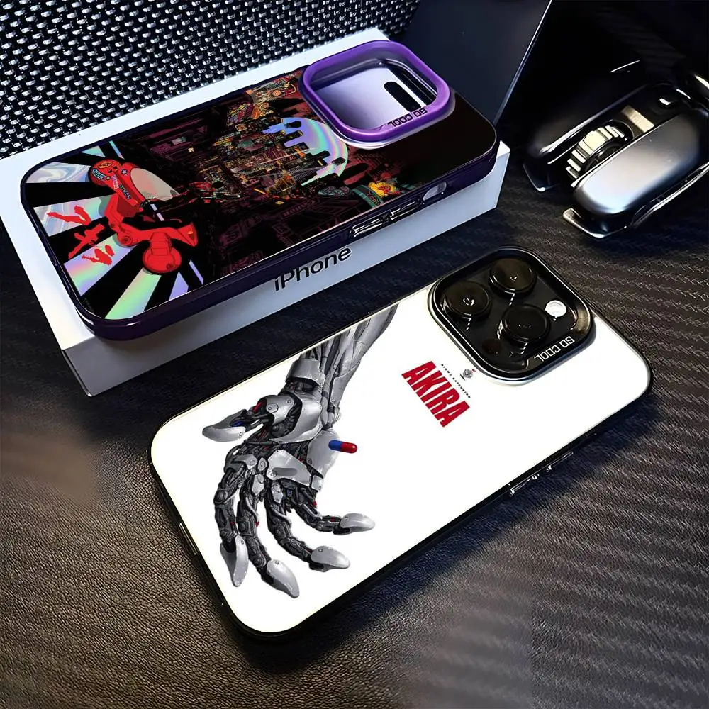 

Anime Akira Shotaro Kaneda Phone Case For iPhone 16,15,14,13,12,11,Mini,Pro,MAX Purple Matte Shockproof Cover