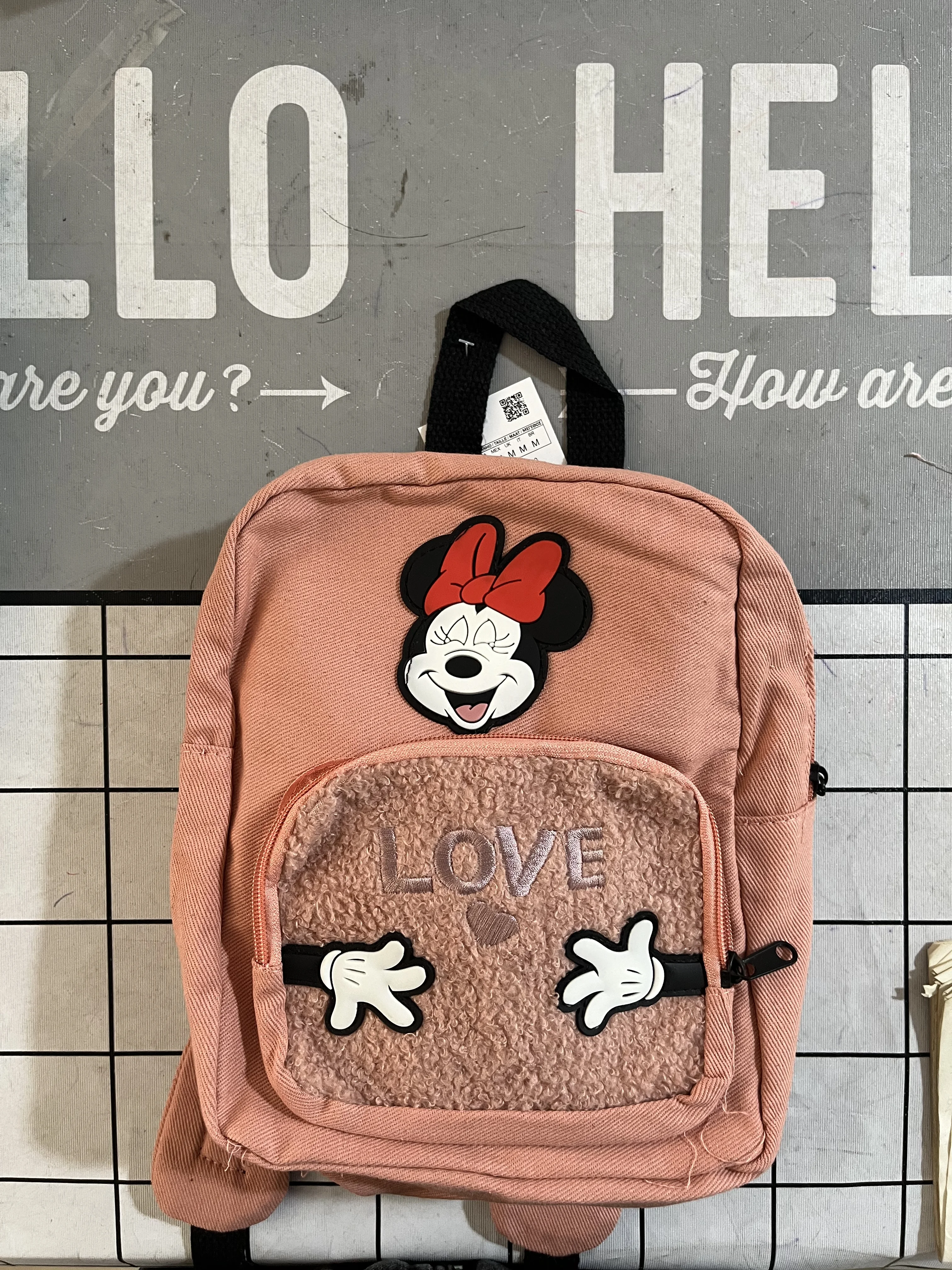 Toddler Color Matching Backpacks Brand New Design Colored Outgoing Bags Kids Mickey Mouse Printing Two-shoulder Bags With Zipper