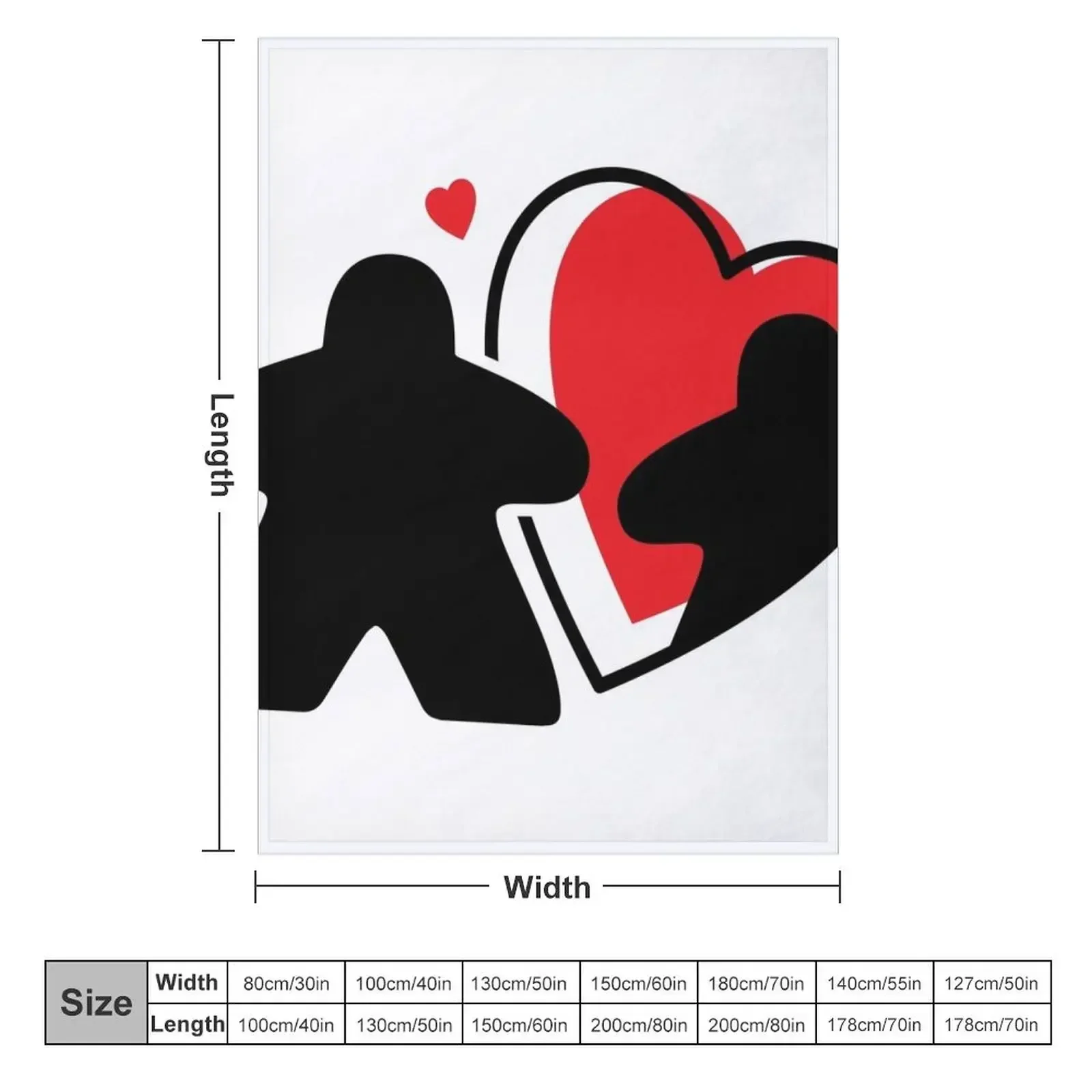 Meeple Couple in Love - Perfect for the Board Game Couple Throw Blanket Luxury Thicken Blankets For Baby Comforter Blankets