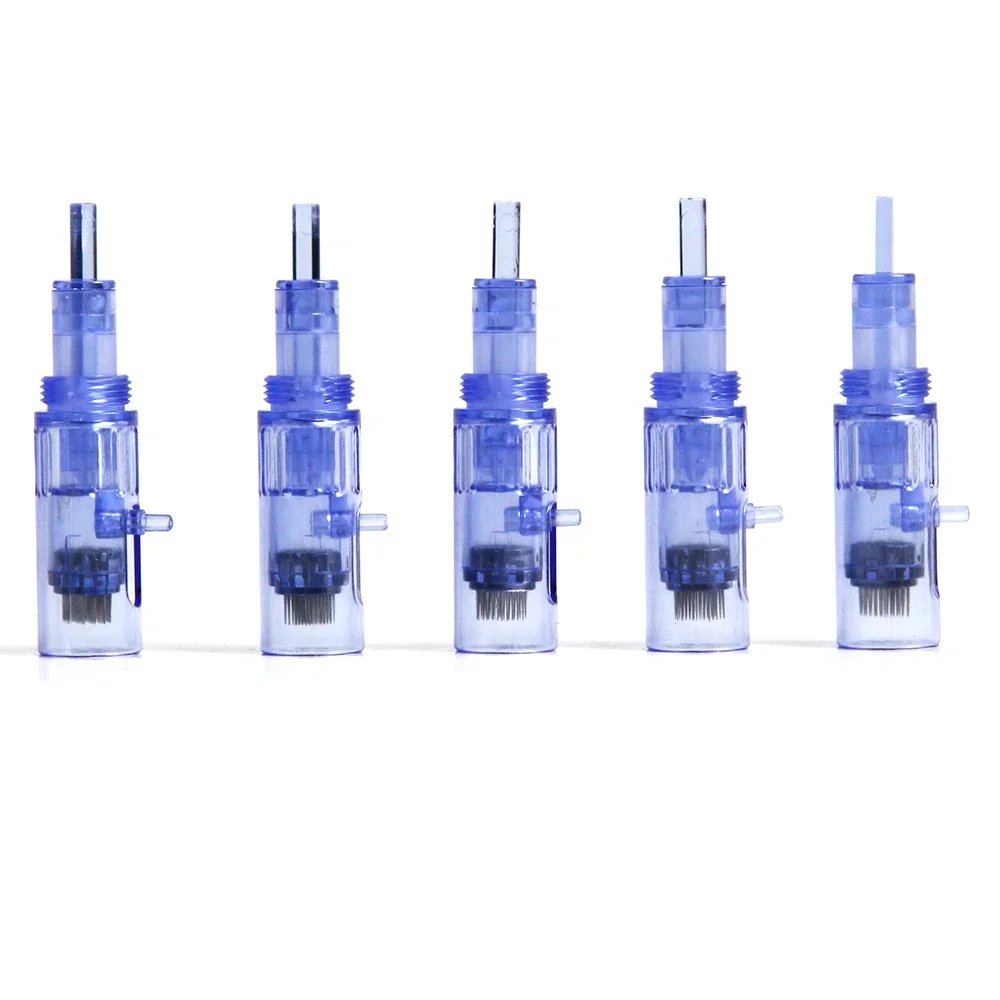 Microneedle Cartridges needles with Syringe Tube 9 12 36 pin For Mini Hydra Gun Mesotherapy Injector Auto Derma Stamp Pen