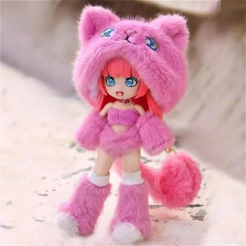 

Cat Island Magic Mirror Plush Blind Box BJD Movable Joints Mystery Bag Toys Cute Action Anime Figure Model Trendy Surprise Gift