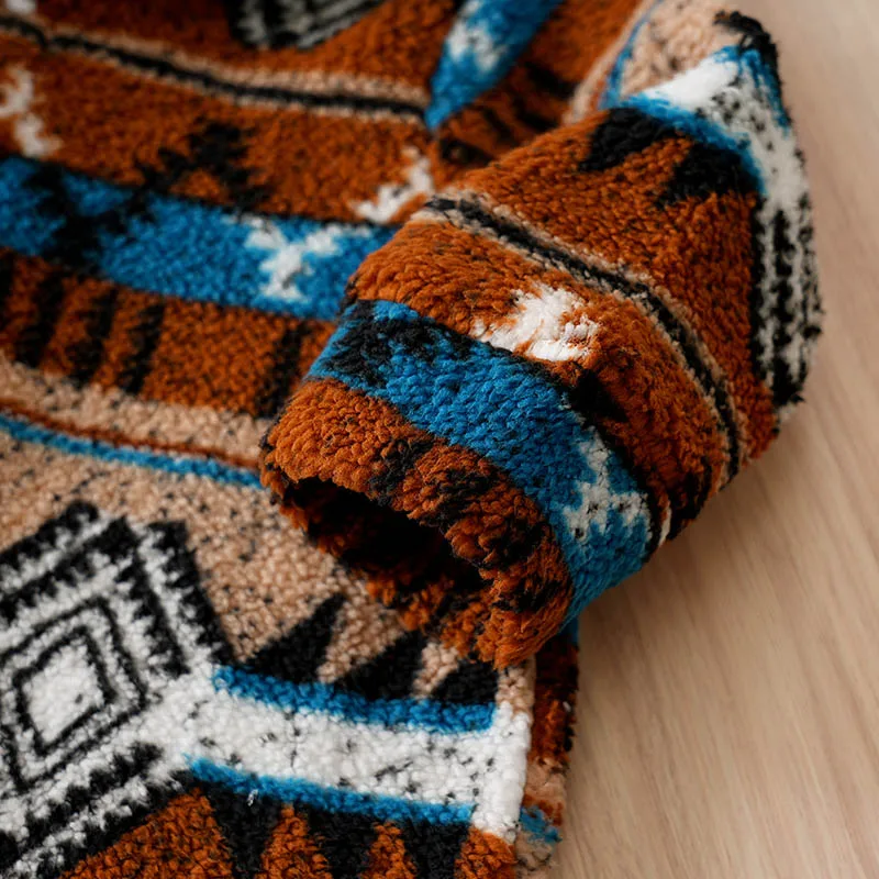 الوليد الطفل رومبير الشتاء عيد الميلاد 0-18 أشهر شبكة العرقية معرض جزيرة نمط مقنعين مع آذان طويلة الأكمام الوليد قطعة واحدة دعوى