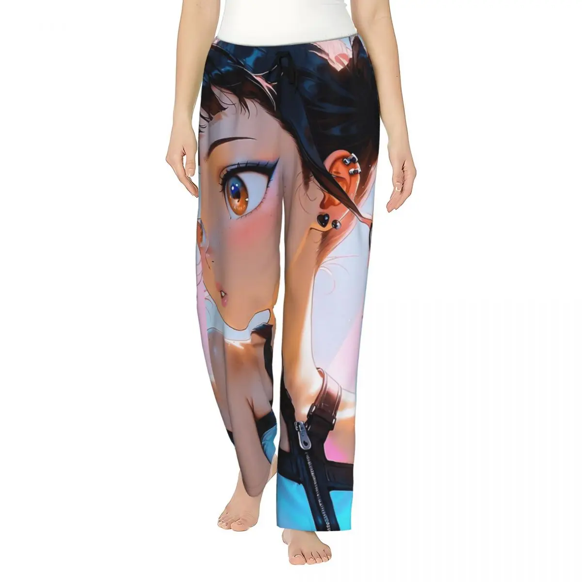 

KPop Zoey Kpop Demon Hunters Pajama Pants Casual Pajamas Women Soft Warm Home Pants Leisure Sleepwear Bottoms Large Size 3XL