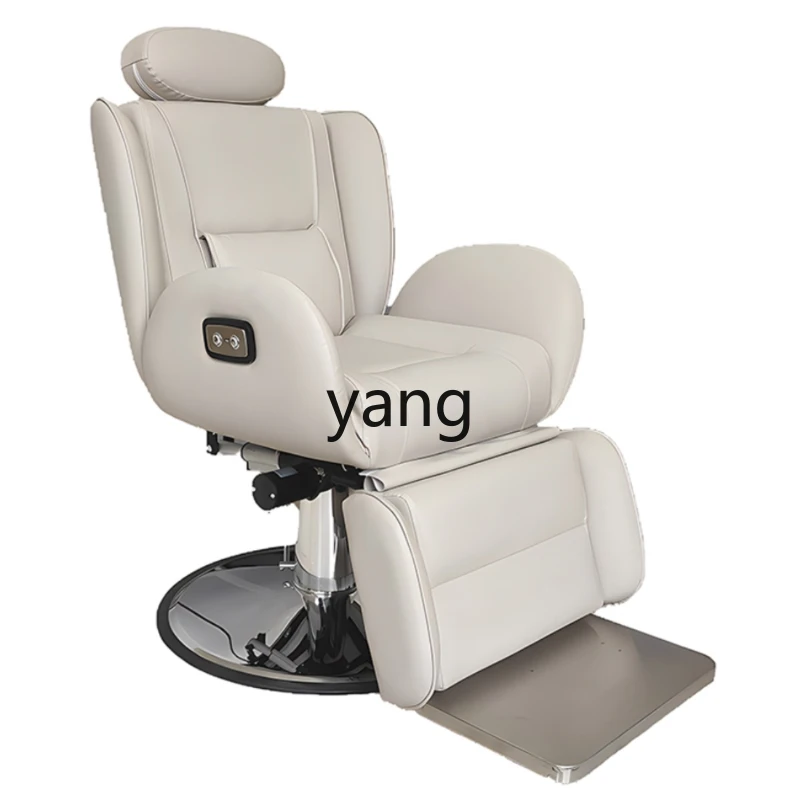 CX V Barber Shop Electric Head Therapy Shaving Recliner Lift down Hair Cutting for Hair Salon