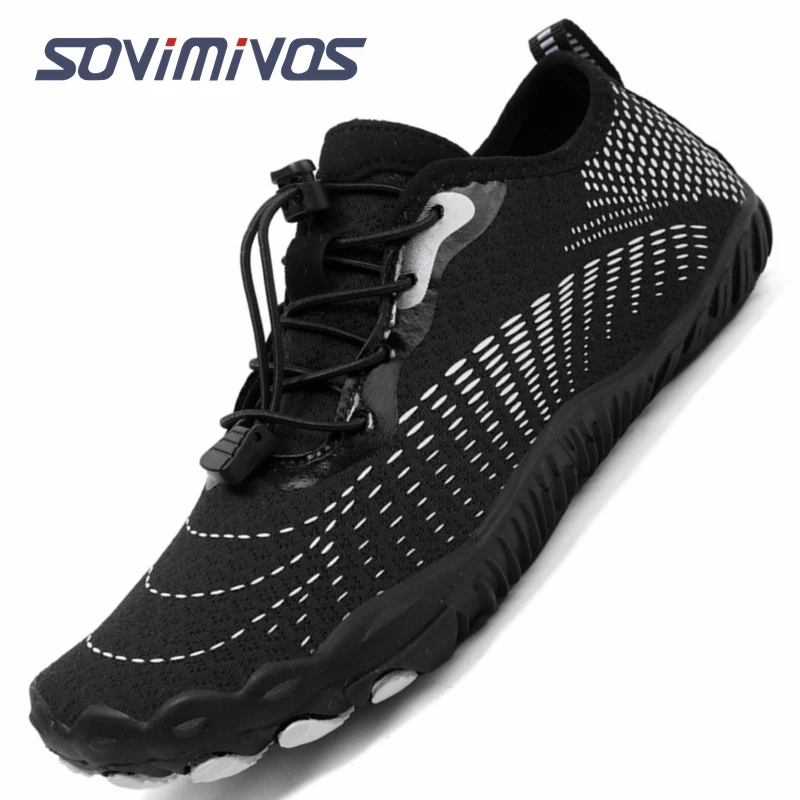 

2025 New Barefoot Shoes Unisex Five Fingers Aqua Shoes Anti-slip Sneakers Breathable Beach Quick-drying Hiking Fishing Footwear