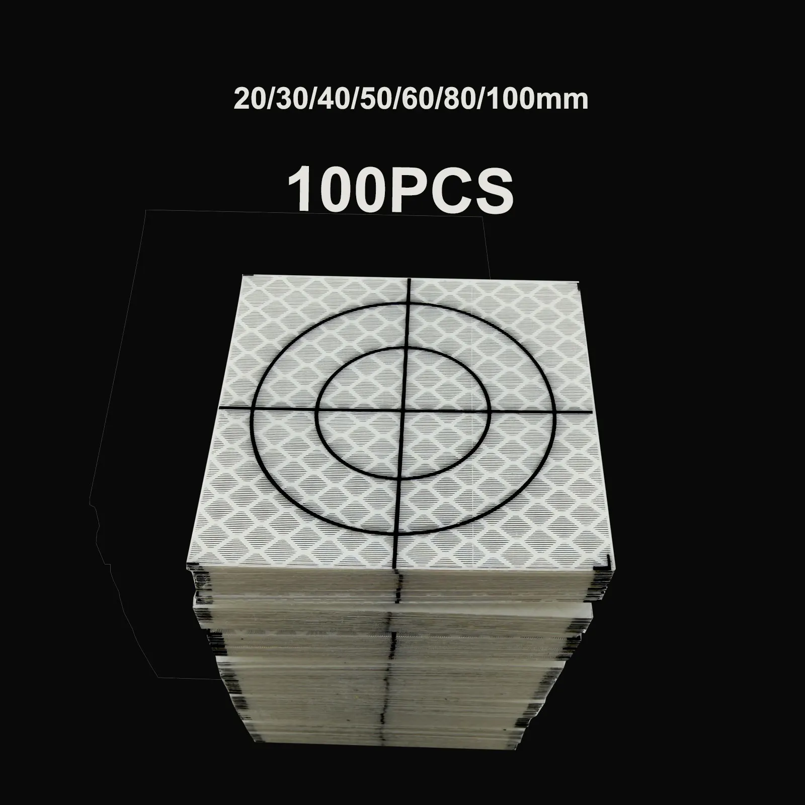 Reflector Sheet for Total Station Survey Geography White Target Sheet Reflective Sticker
