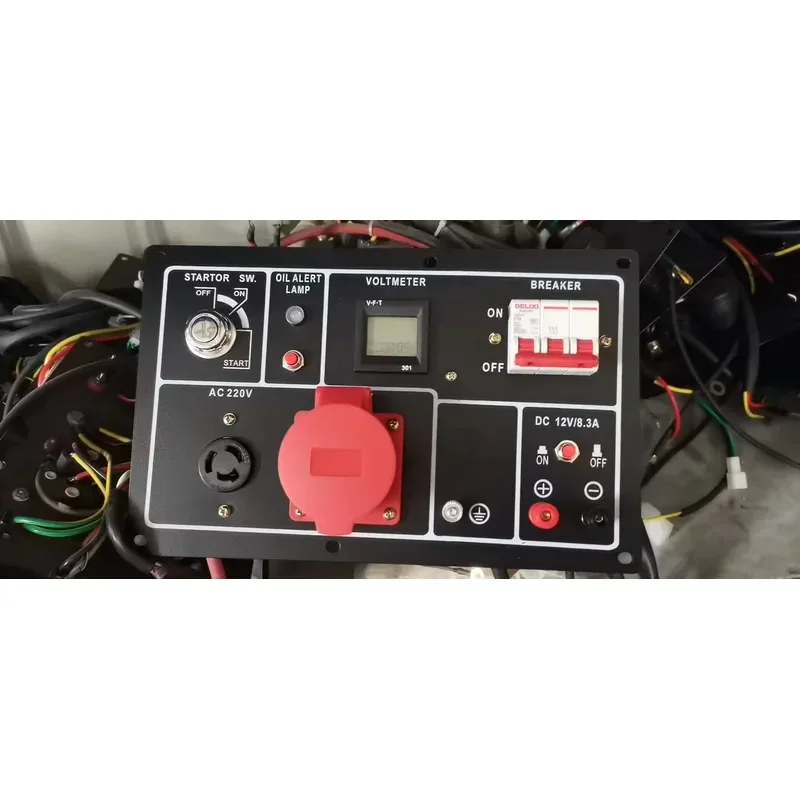 Air Cooled Diesel Generator 3 5 6 8 10KW Control Panel Single Three Phase 220V 380V Power Supply Unit