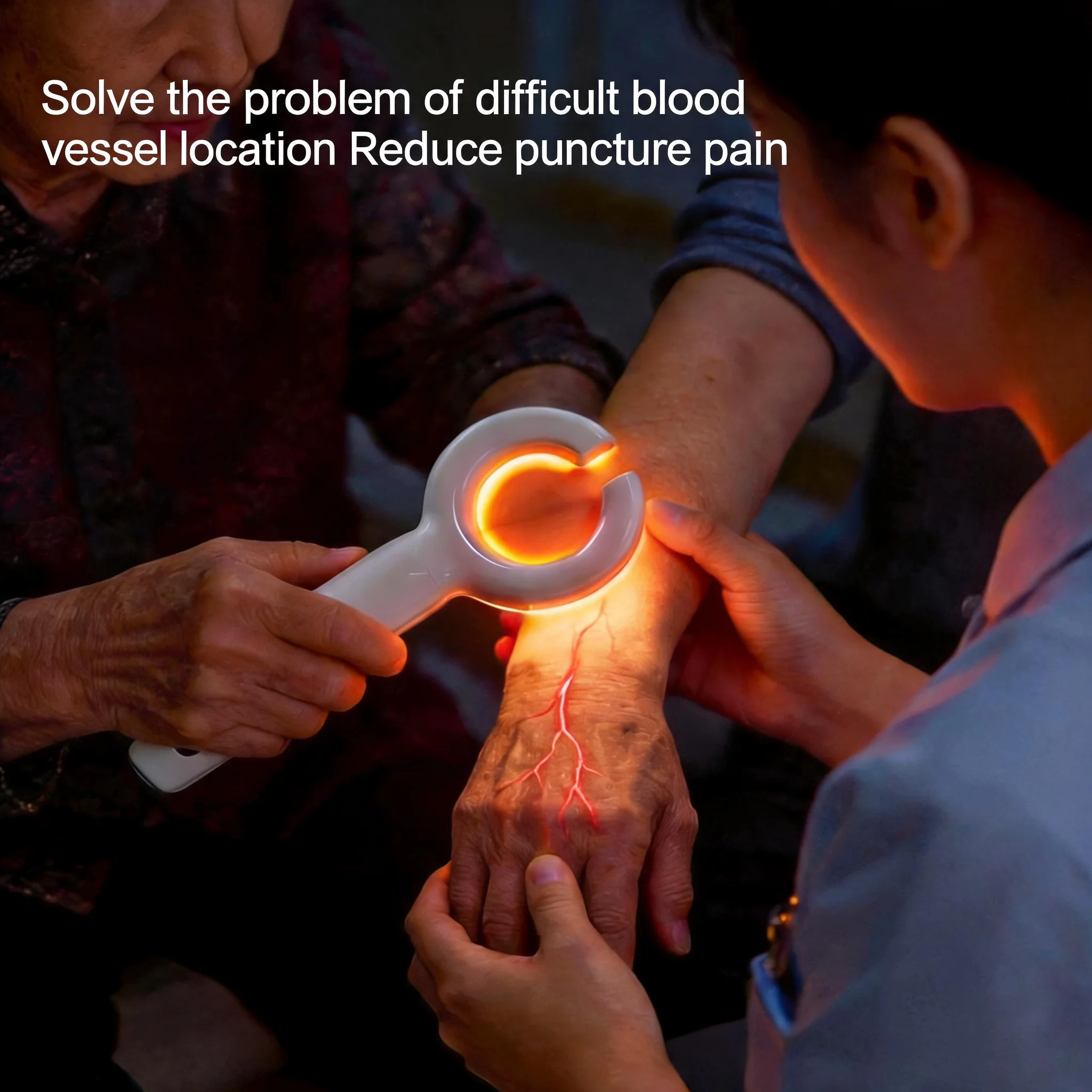 JianYouCare Vein Finder Medical Venous Vascular Imager Nurse Injection Helper Emergency Detector high-brightness red LED Clinic