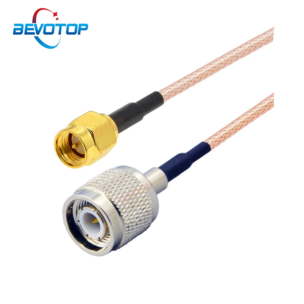 Image of TNC auf SMA-Kabel, TNC-Stecker auf SMA-Stecker, RG316-Kabel, 50 Ohm, SMA auf TNC-Pigtail, HF-Koaxialkabel, Montage, Verlängerungskabel, Jumper