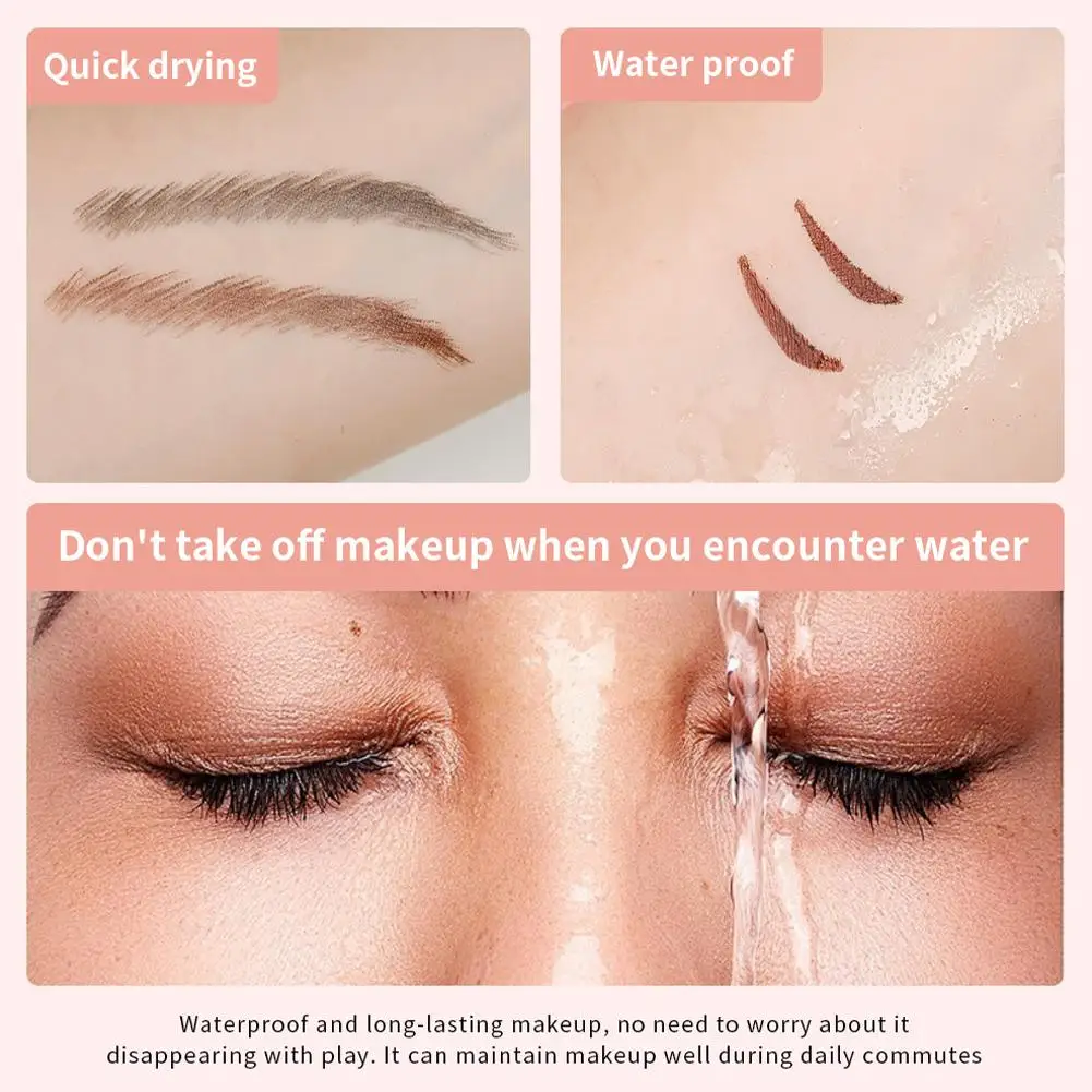 1 pz penna per timbro eyeliner sinistra destra timbro penna monopezzo pigro impermeabile per eyeliner timbro cosmetici per trucco ad asciugatura rapida