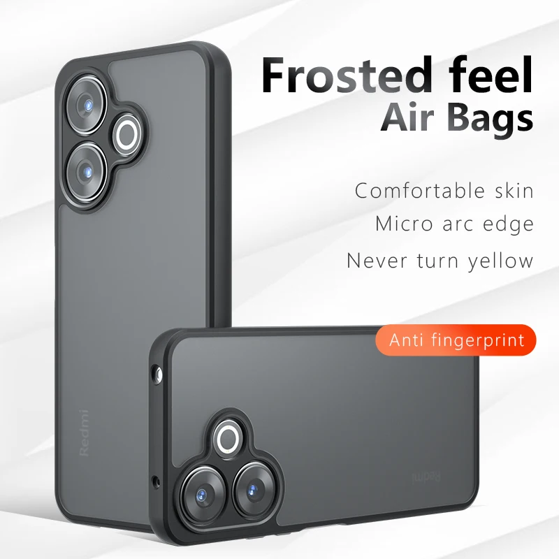 Skin Sensation Airbag Anti Drop Case Cover for Xiaomi Poco M6 4G Mircropyle Back Case Cover Phone Fundas for Xiaomi Poco M6 4G