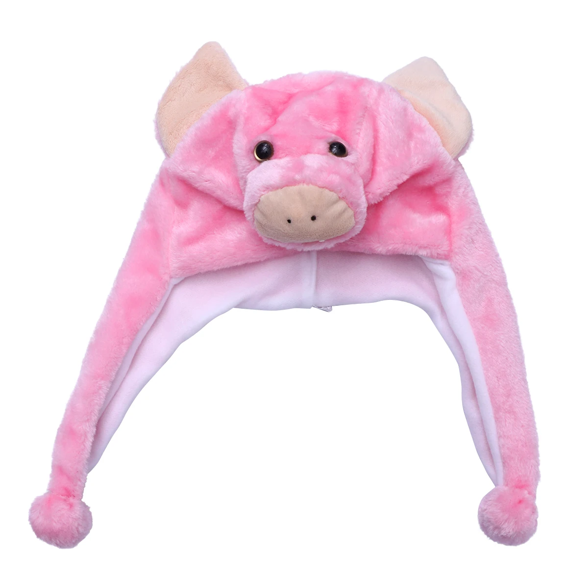 قبعة الحيوان الشتاء الكرتون إيرفلاب هود حجم واحد يناسب معظم الأطفال البالغين دافئ دافئ نمط التزلج زي التبعي