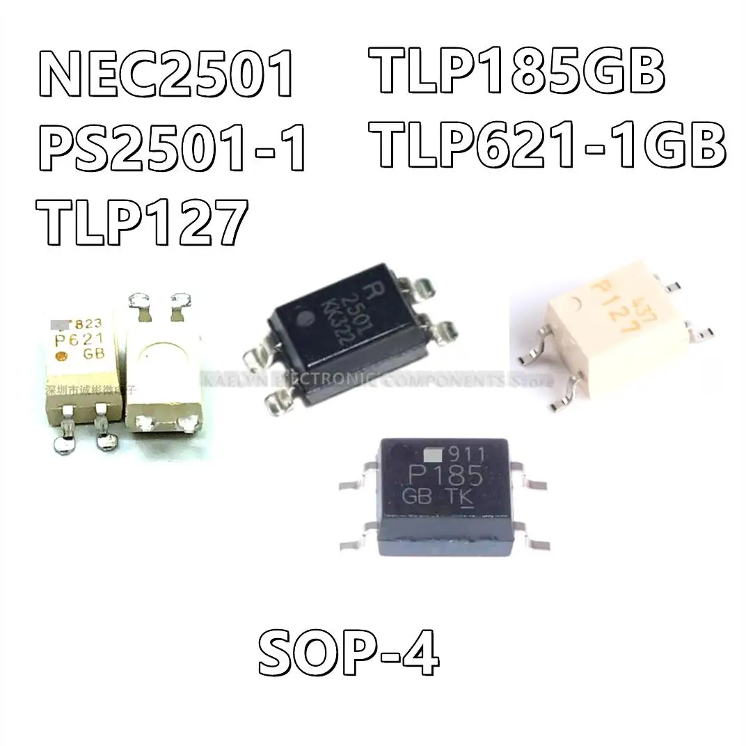 20Pcs/lot 2501 NEC2501 PS2501 PS2501-1 TLP127 P127 TLP185 P185 TLP185GB TLP621-1GB P621GB P621 SOP4