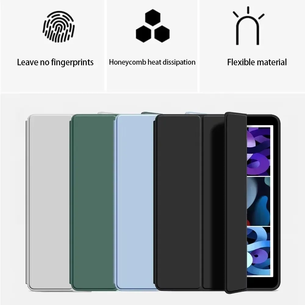 Case For Samsung Galaxy Tab S10 Plus S10+ 12.4 S9 FE Plus S8Plus S7 FE S8 A8 S6 Lite A9 A7 Lite Leather Smart Flip Stand Cover