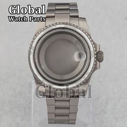 NH35a Titanium Watch Case Strap for SUB GMT Watches Case 40mm Modification Watch Parts Bracelet Case Fit ETA2824/NH36 Movement