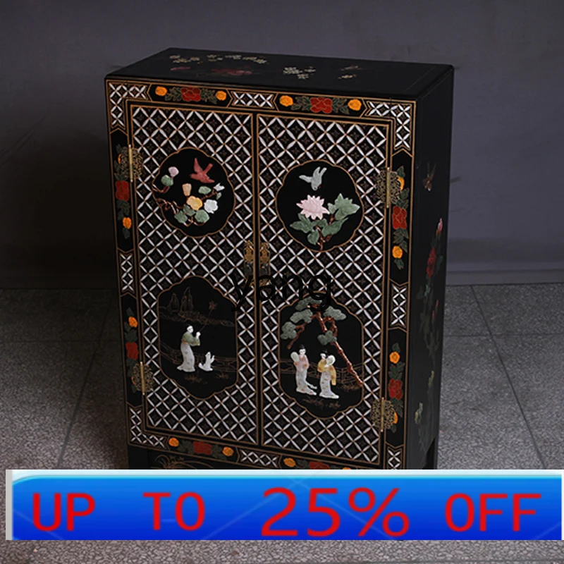 

Lcx new Chinese style, double door cabinet, entrance shoe cabinet, household door cabinet