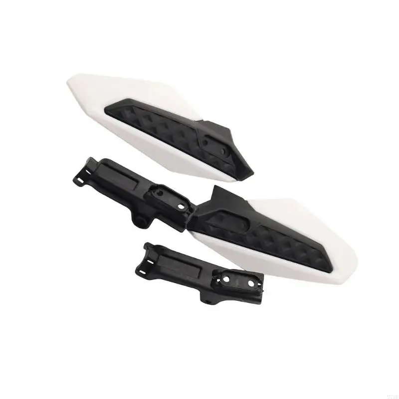 M76E Motorrad-Handschutz-Set, Handschutz mit eckigen Schutzschalen und Halterungshalterungen für Windschutz Lenker – Detail 3