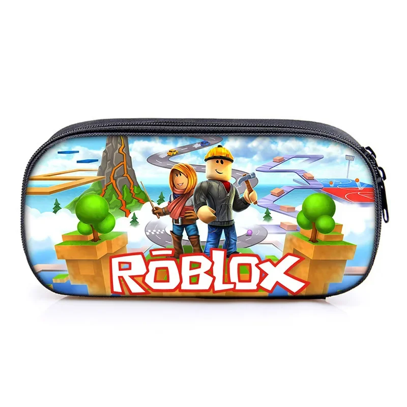 

Коробка для канцелярских принадлежностей, эмалированный чехол Roblox, мультяшная периферия, канцелярские принадлежности, сумка для хранения ручек, ручка-карандаш, многослойная большая вместимость