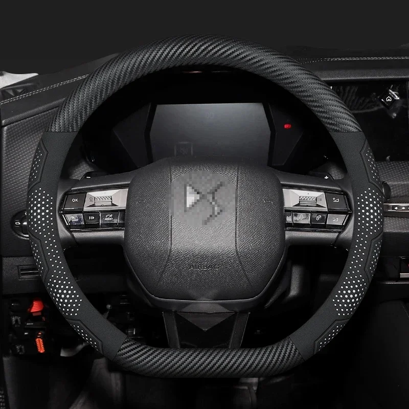 

Car Non-slip Chamois Steering Wheel Cover For DS DS3 DS4 DS5 DS6 DS7 Auto Interior Comfortable Steering Wheel Cove Accessories