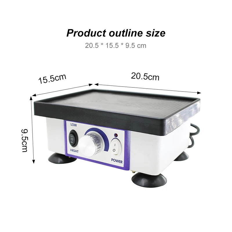 Square Dental Vibrator 120w Variable Speed Lab Shaker Oscillator Vibrating Machine To Make Various Plaster Model