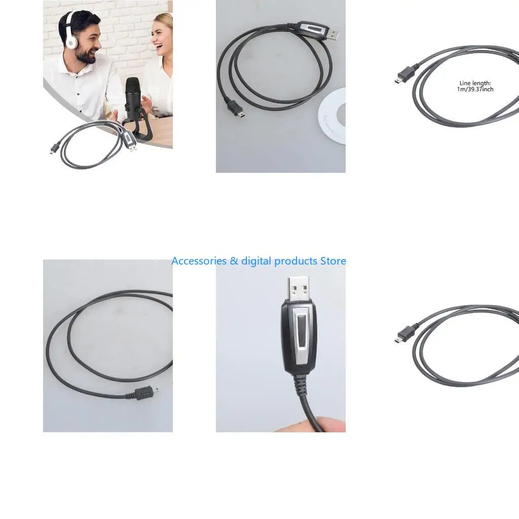 77JD Mobile Radio Transceiver Programming Cord for TYT Talkies Programming Cable Replacement