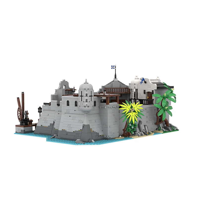 MOC Middeleeuwse serie Fortín La Mur Zagreb Modulaire architectuur Bouwsteenmodel Technische stenen Assemblage Speelgoed Kerstcadeaus