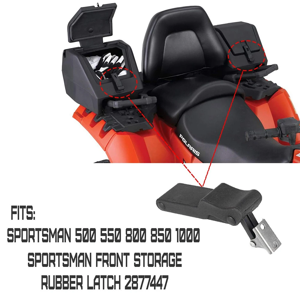 Superior-2PCS Flexible Rubber Draw Latch For Polaris Sportsman 500 550 850 1000 Touring ETX Front Storage Rubber Latch 7081927