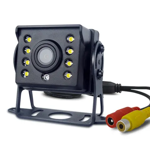 Backkamera med assistanssystem bak, 4-pins eller RCA-vy, parkeringssäkerhet, mörkerseende för lastbil, husbil, släpvagn, pickup, 24V, buss 8 best sales RCA-kamera - №6