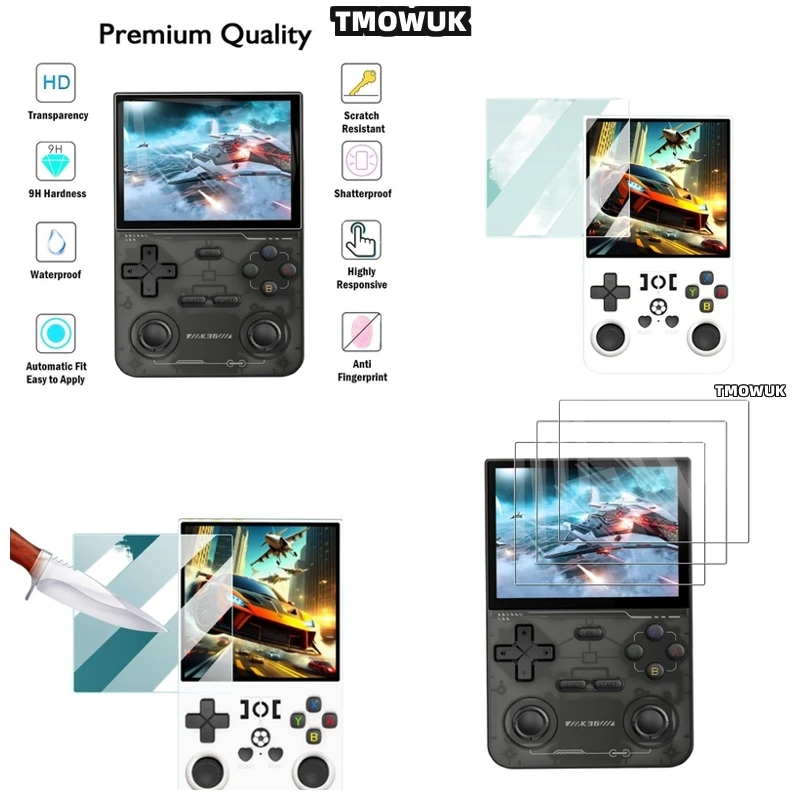 

For R36Max V40Max R36Ultra R36Plus, Premium Glass Screen Cover, Vintage Game Companion