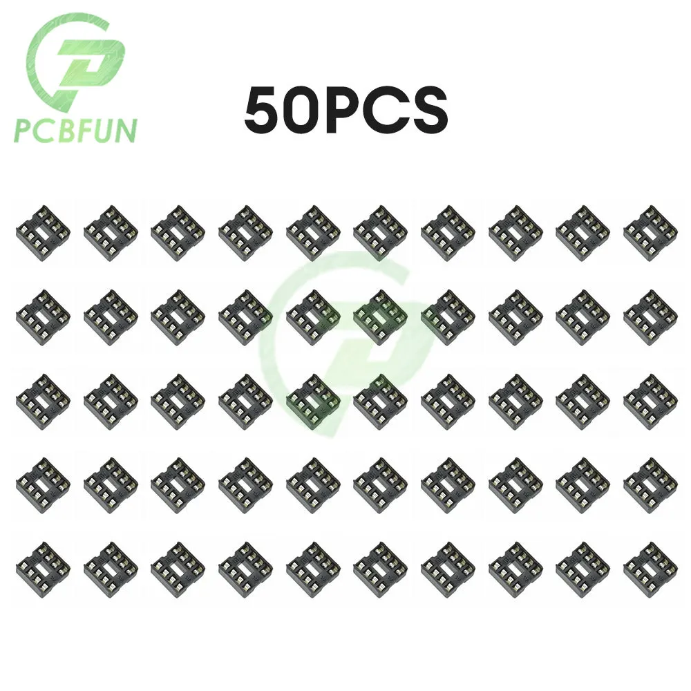 1/10/50PCS 8pin DIP IC Sockets Adaptor Solder Type 8 Pin 100% Original 2.54mm DIY