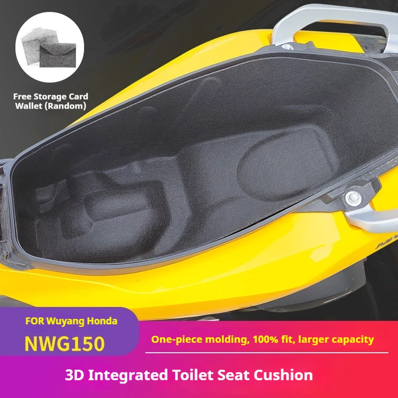 For Wuyang-Honda NWG150 3D Integrated Silent Seat Bucket Protective Liner Tapete interior bajo asiento moto