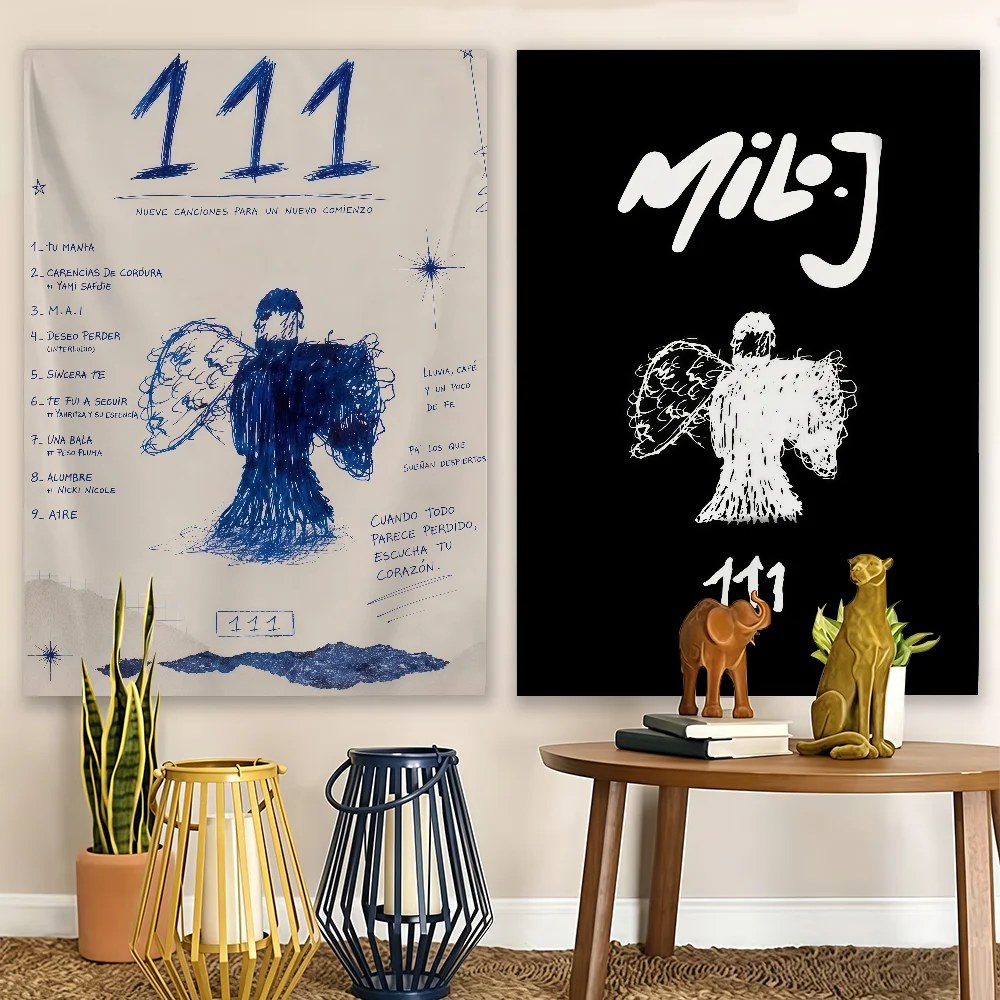 Singer M-Milo J La Vida Era Más Corta Flag Wall Decorations Home Decor Suitable For Living Rooms Bedrooms Dormitories Parties