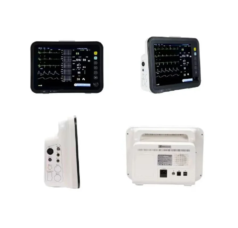 12 Inch Thin Screen Human 6-parameter Monitor ECG/NIBP/PR/SPO2/RESP/TEMP Patient Monitor Vital Signs