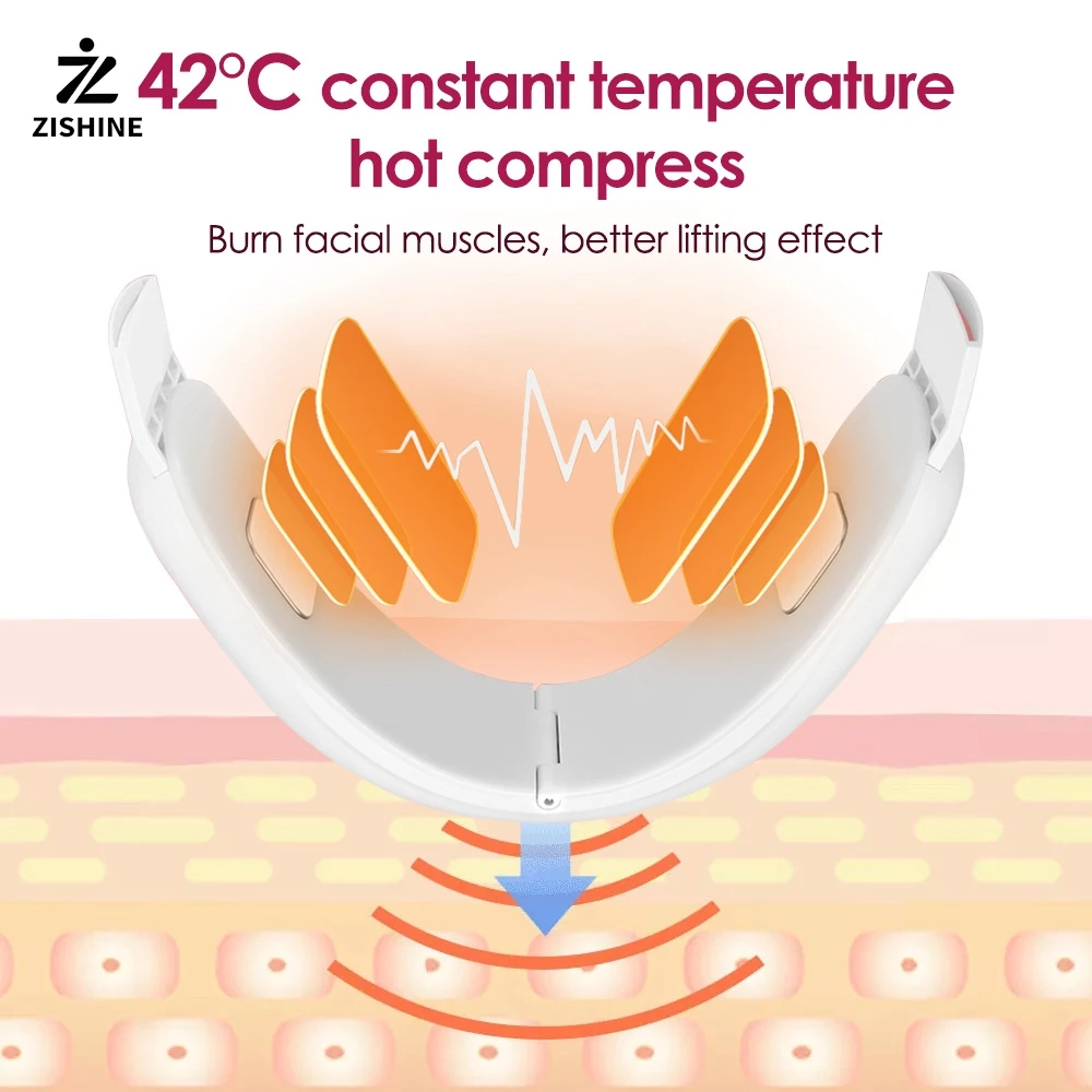 جهاز تنحيف الوجه الكهربائي الصغير من HotsellingEMS، مدلك Vface لرفع وشد الوجه، أداة تجميل لتنحيف الوجه وشدها