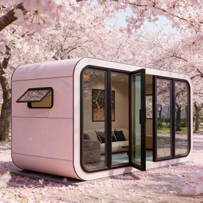 Customized Portable 2 Bedroom Steel Mobile Home Double Wing Folding Container House with Full Equipment Fast Assembly